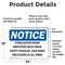 Signmission 18 in Height, 24 in Width, Vinyl Decal, Rectangle OS-2PACK-NS-D-1824-L-18468 - alternate 2
